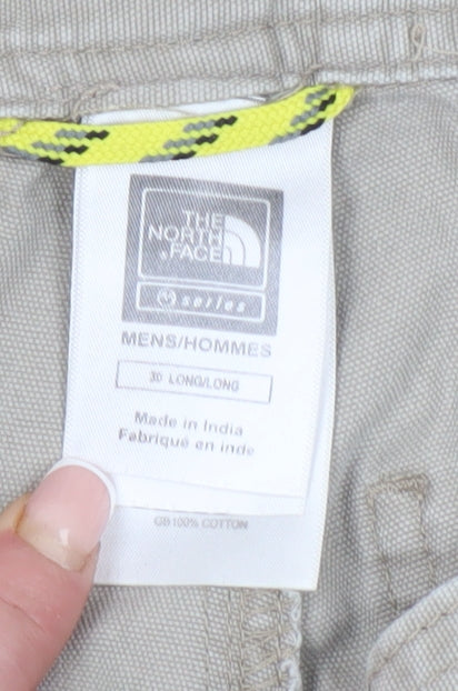 The North Face Men's Beige Cargo Trousers - Size 30