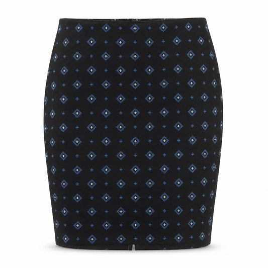 Marks & Spencer Women's Black Geometric Pencil Skirt - Size 20