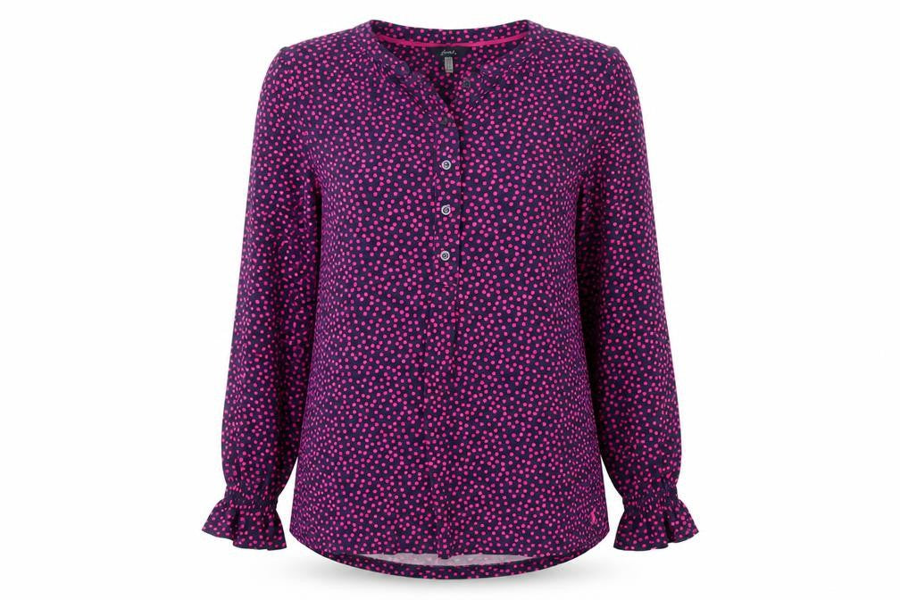 Joules Women's Multicoloured Polka Dot Blouse Size 12