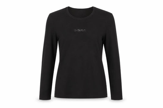 Mexx Women's Black Long Sleeve Basic T-Shirt L