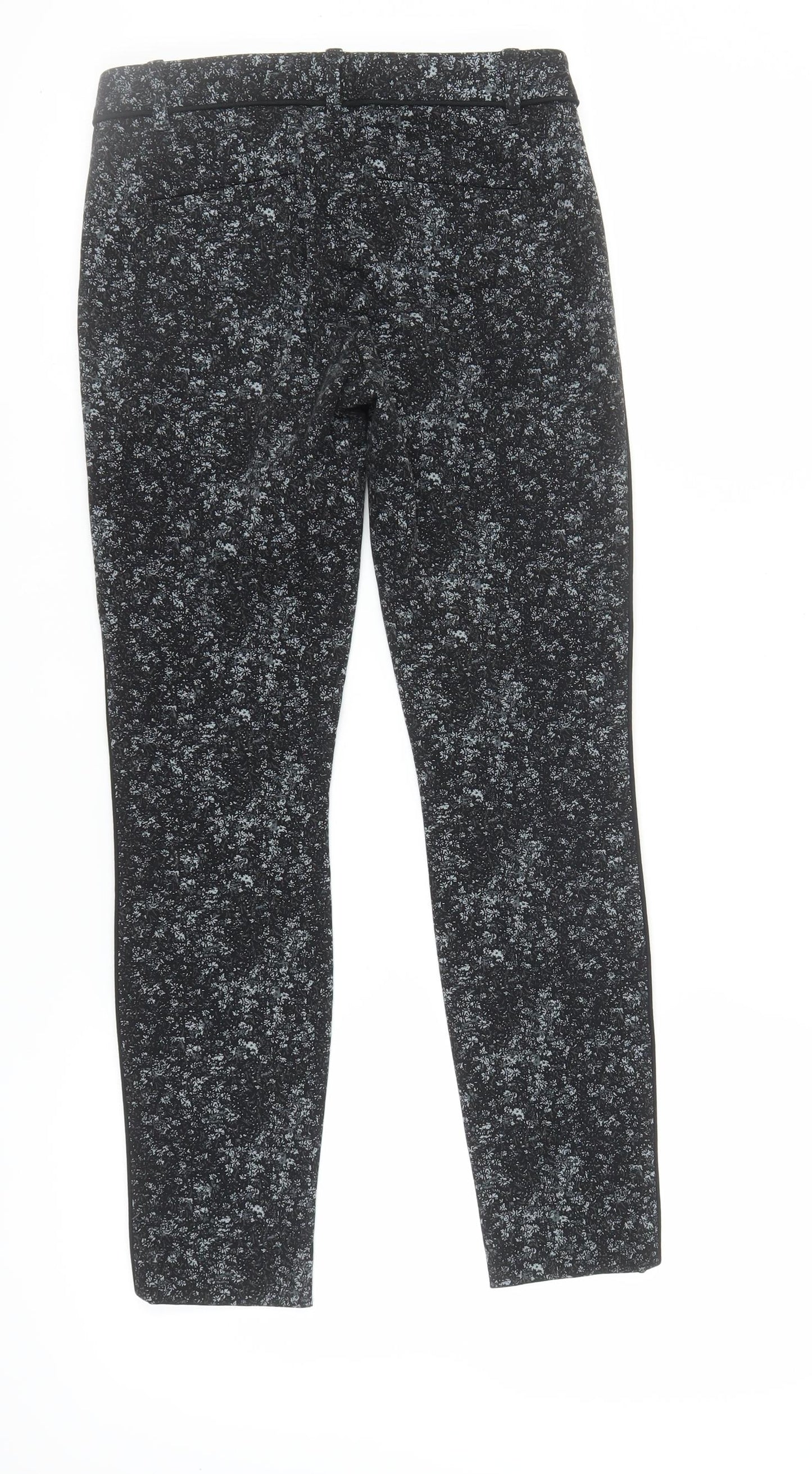 GAP Women's Black Skinny Ankle Trousers, 2XS, Floral