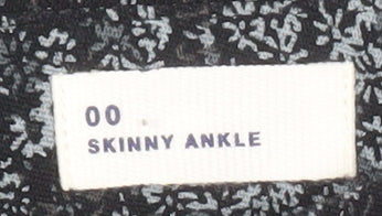GAP Women's Black Skinny Ankle Trousers, 2XS, Floral