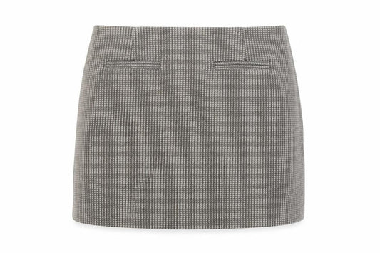 Next Women's Grey Herringbone Pencil Skirt Size 16 Tall