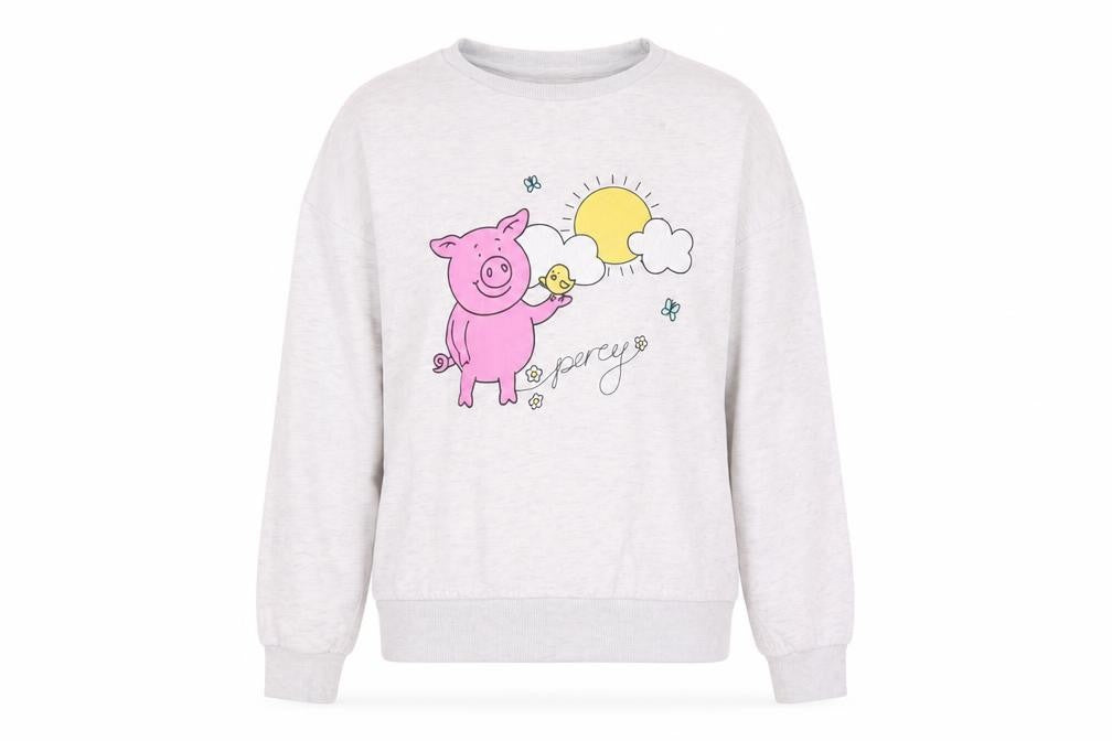 Marks & Spencer Girls' Grey Animal Print Sweatshirt, Size 10Y