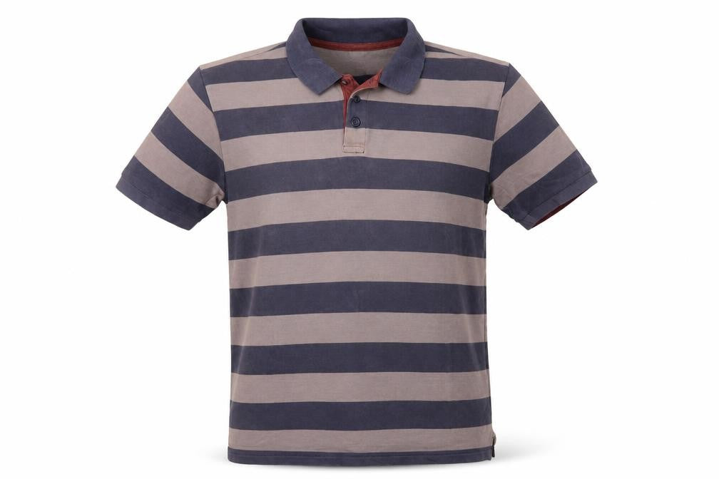 Mountain Warehouse Men’s Blue Striped XL Polo Shirt