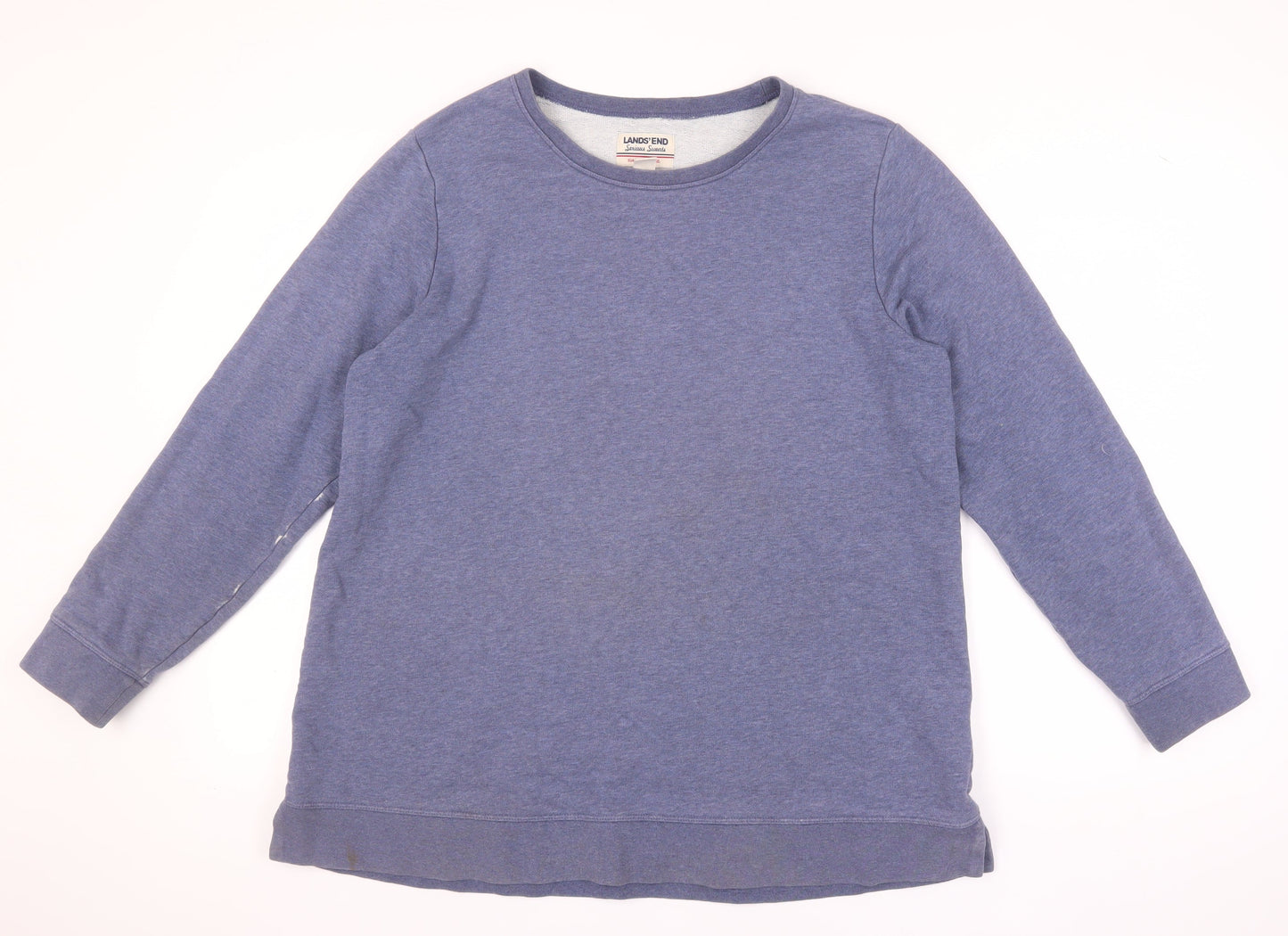 Lands' End Unisex Blue Crew Neck Sweatshirt XL