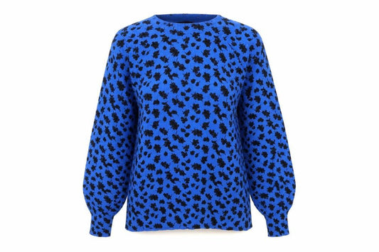 Next Women's Blue Floral Pullover Jumper XS New