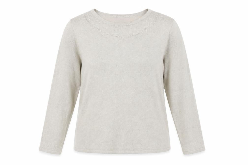 Bonmarché Women's Beige Pullover Jumper L