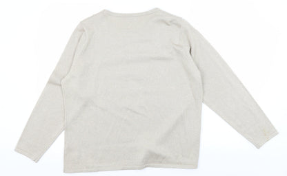 Bonmarché Women's Beige Pullover Jumper L