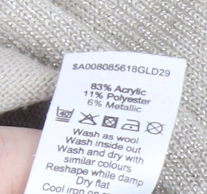 Bonmarché Women's Beige Pullover Jumper L