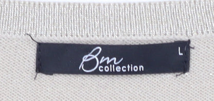Bonmarché Women's Beige Pullover Jumper L