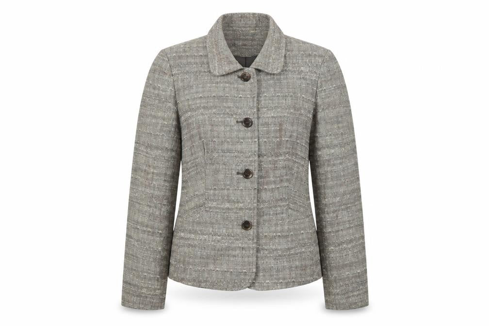 Next Women's Brown Bouclé Blazer Size 14