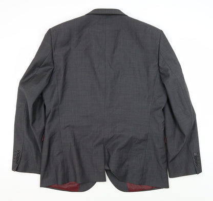 Next Men's Grey Blazer 44R Regular Fit