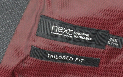 Next Men's Grey Blazer 44R Regular Fit