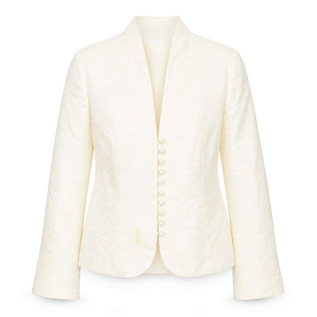 Phase Eight Women Ivory Blazer Size 16 Long Sleeve