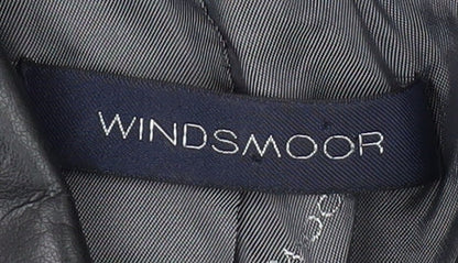 Windsmoor Women's Grey Herringbone Blazer Jacket - Size 16