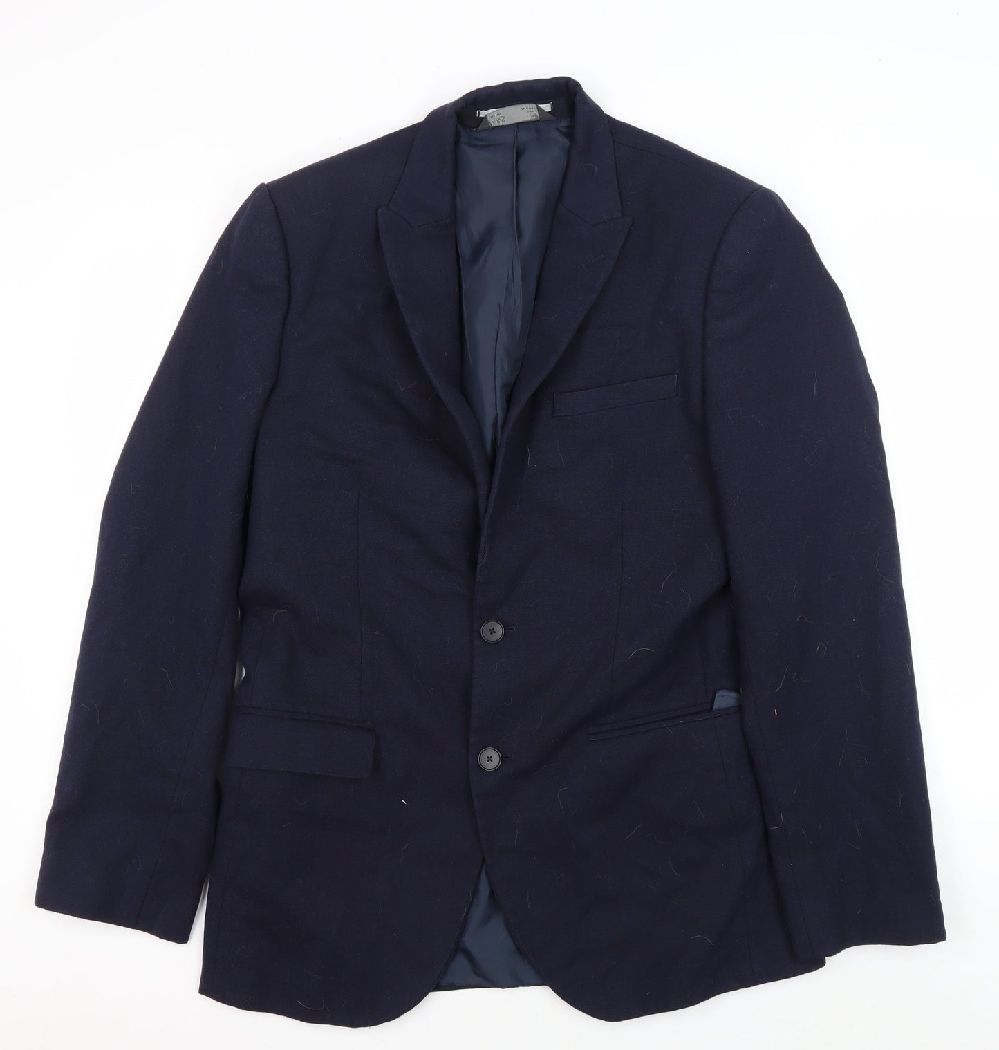 Marks and Spencer Men's Blue Blazer, Size 40, Notch Lapel