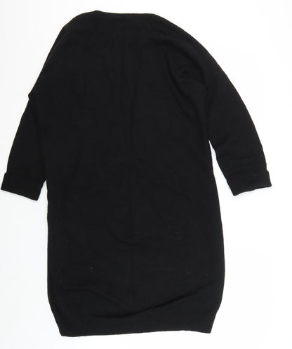 Gap Women's Black Knit Jumper, Size M, Round Neck