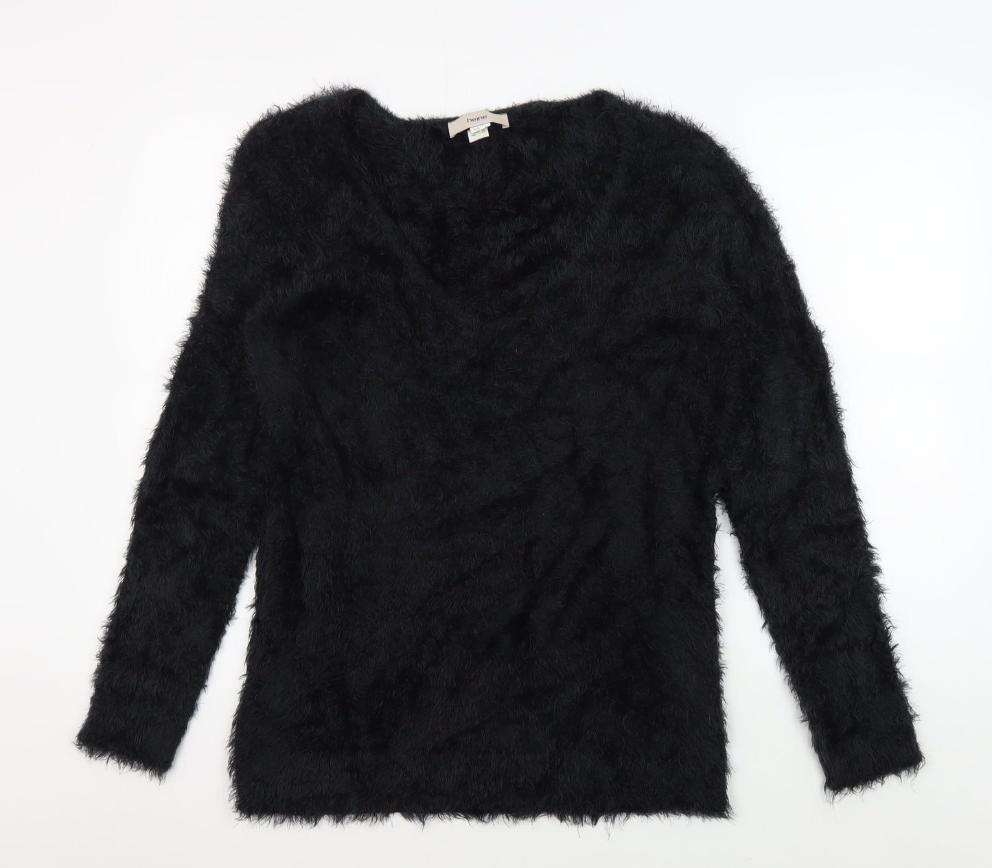 Heine Women's Black Long Sleeve Jumper Size 16