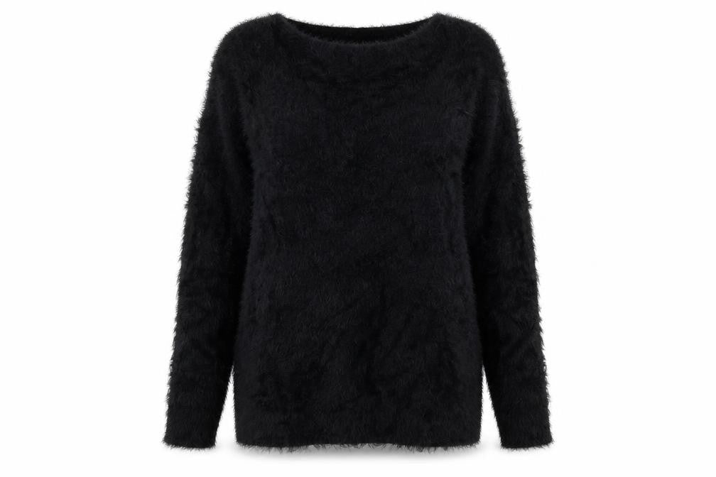 Heine Women's Black Long Sleeve Jumper Size 16