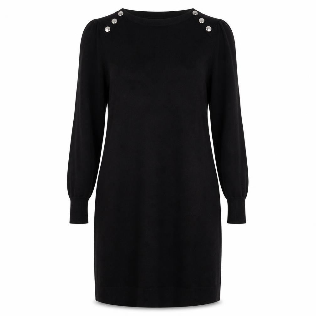 Wallis Black Women's Long Sleeve Dress, Size S