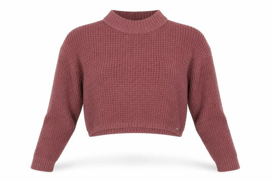 Hollister Women’s Pink Knit Mock Neck Jumper, Size S