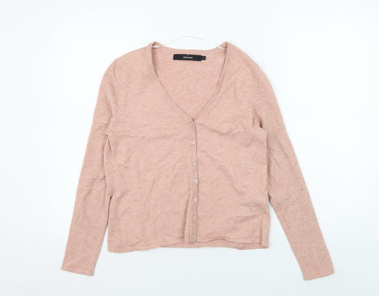 Vero Moda Women's Pink Cardigan, Size S, V-Neck