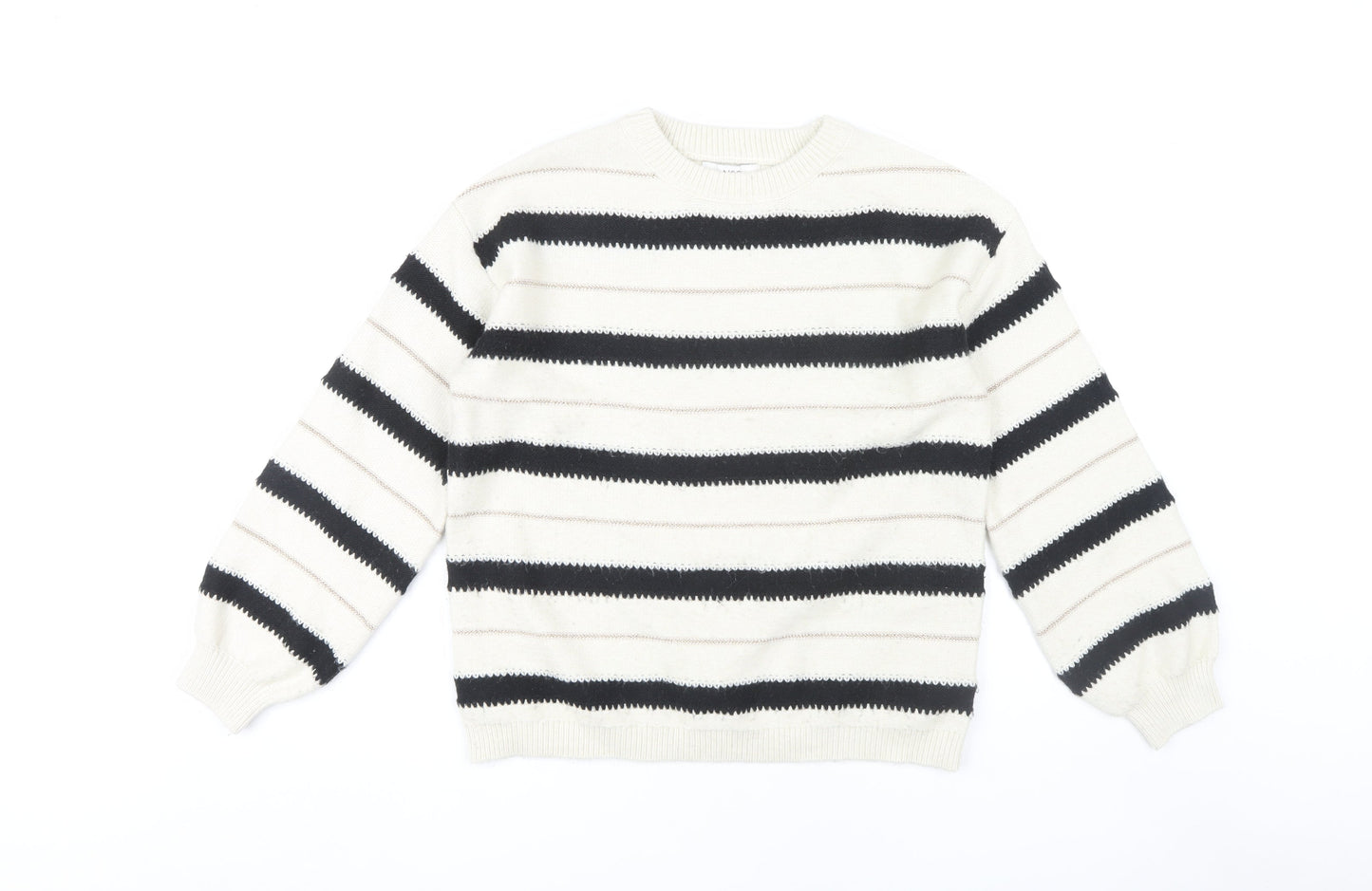 Marks and Spencer Women's M Striped Pullover Jumper