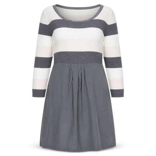 Phase Eight Grey Striped Women's Dress Size 14
