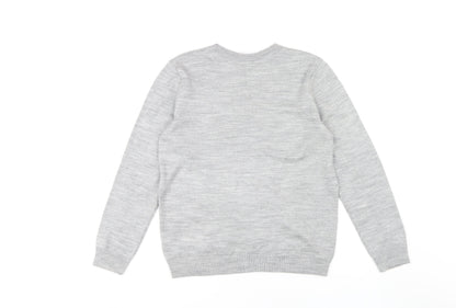 Preloved Disney Women's Grey Minnie Mouse Jumper Pullover Size 12 - Back