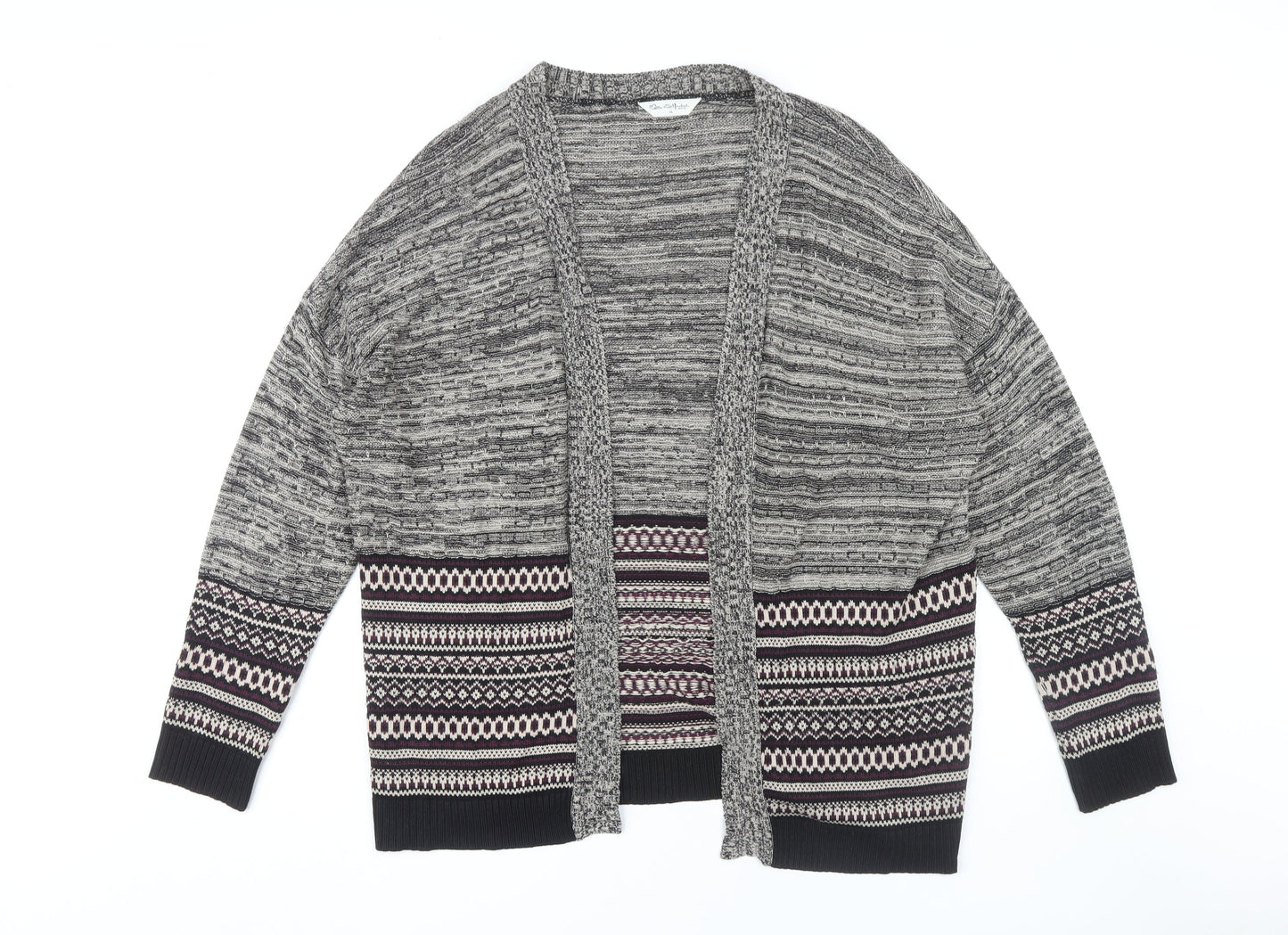 Miss Selfridge Women's Grey Size 14 Cardigan