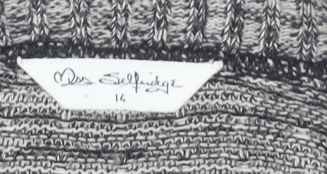 Miss Selfridge Women's Grey Size 14 Cardigan