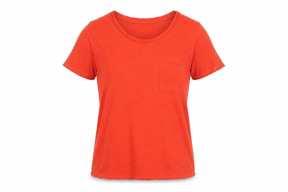 Gap Women's Red Scoop Neck T-Shirt - Size M