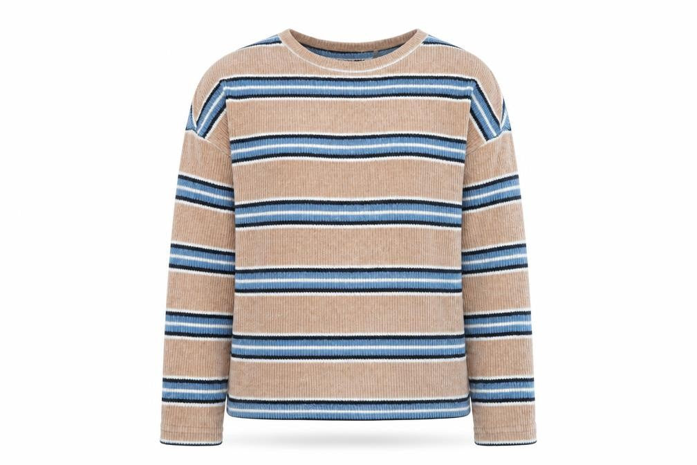 Denim Jeans & Casuals Women's Beige, Blue Pullover Jumper L