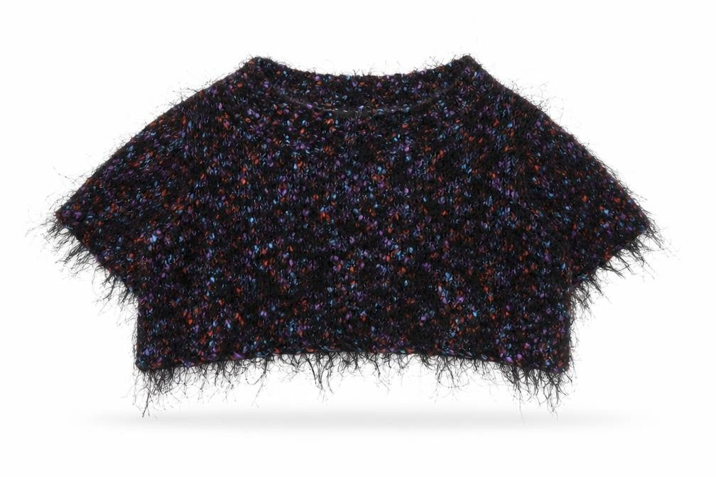 Topshop Women's Multicoloured Cropped Blouse Size 16