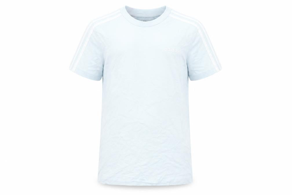Adidas Boys White T-Shirt, Size 11-12, Casual Basic Tee