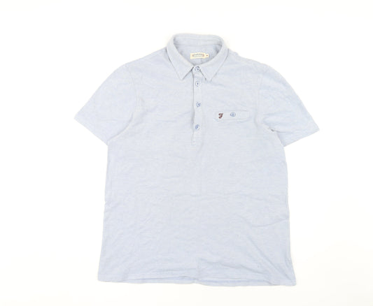 Farah Men's Blue Medium Polo Shirt Short Sleeve