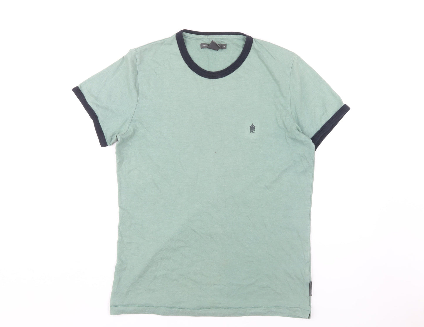 French Connection Men's Green Medium Crew Neck T-Shirt