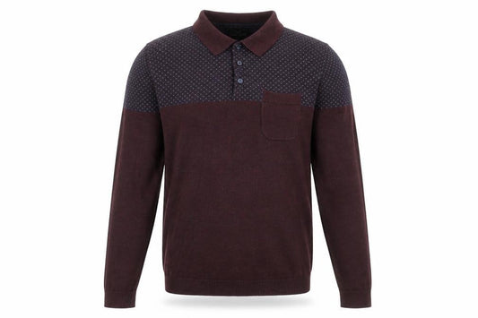 Next Men's Brown Collared XS Cotton Jumper