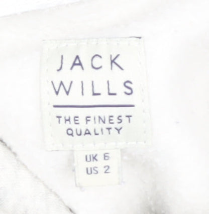 Jack Womens Wills White Pullover Hoodie Size 6