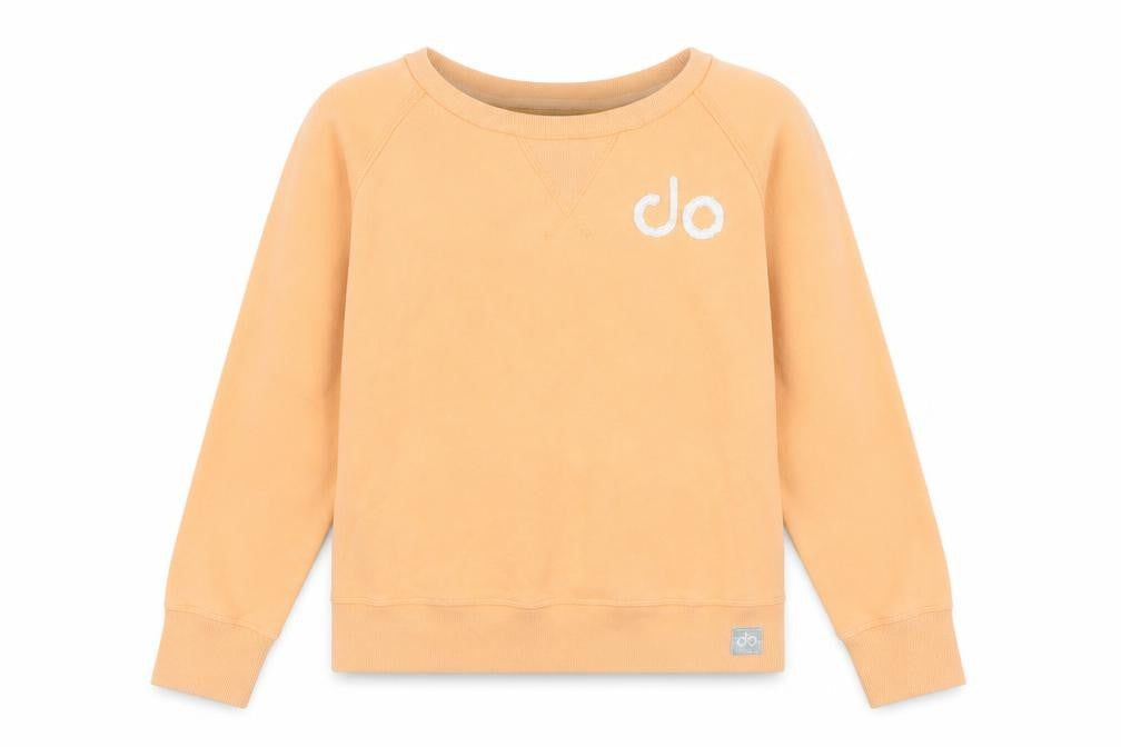 do Women’s Orange Sweatshirt M Logo Raglan Casual