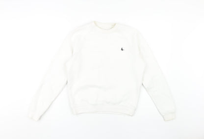 Jack Wills Women's White Pullover Sweatshirt Size 4