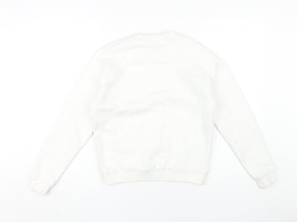 Jack Wills Women's White Pullover Sweatshirt Size 4