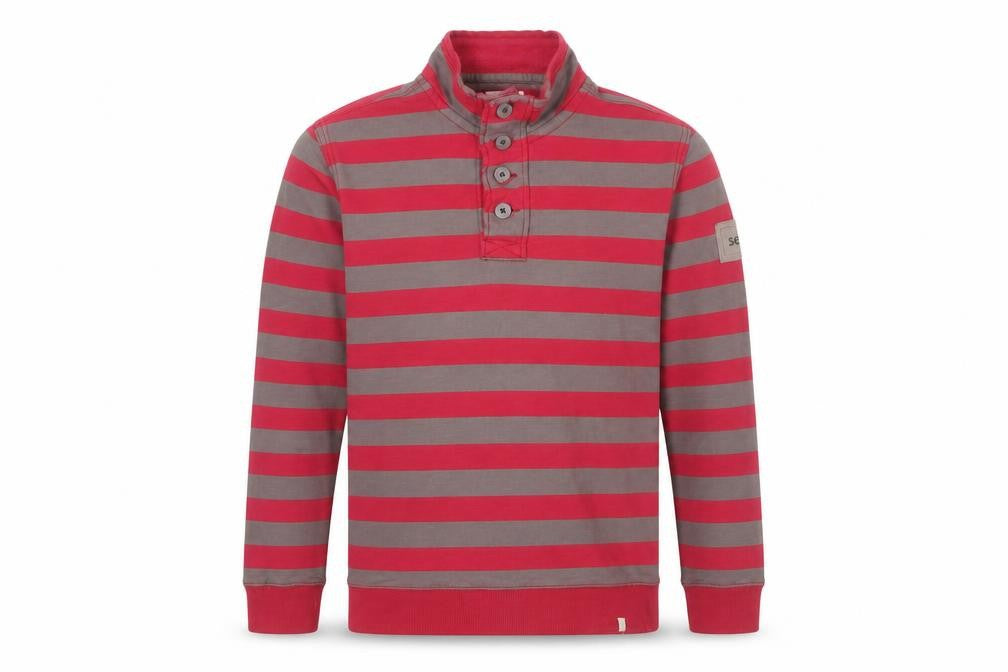 Seasalt Cornwall Men's Red Striped Sweatshirt Size S