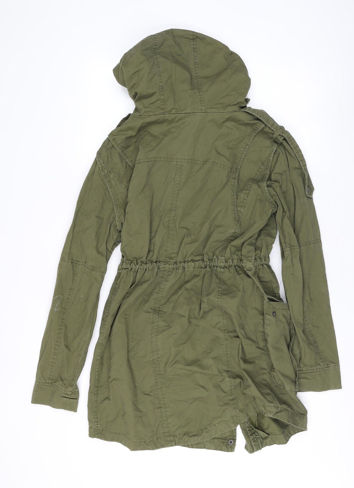ASOS Green Military Jacket, Women's Size 6, Cotton