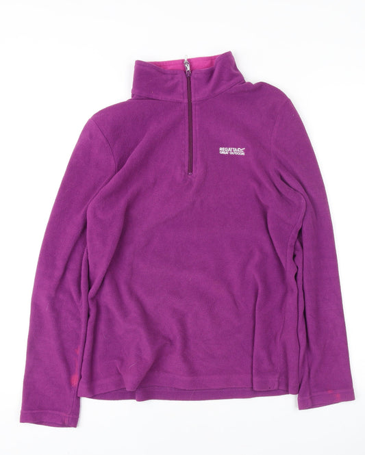 Regatta Women's Purple Fleece Jacket Size 10