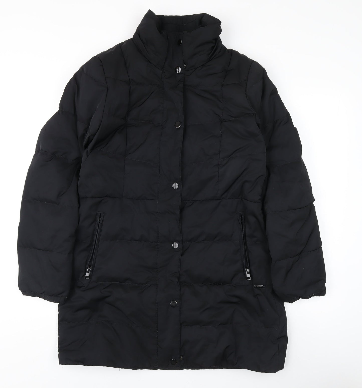 Lands' End Women's Black S Puffer Coat