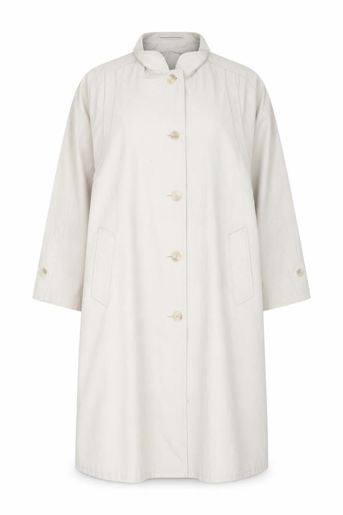 St Michael Women's Beige Long Coat Size 16 Vintage