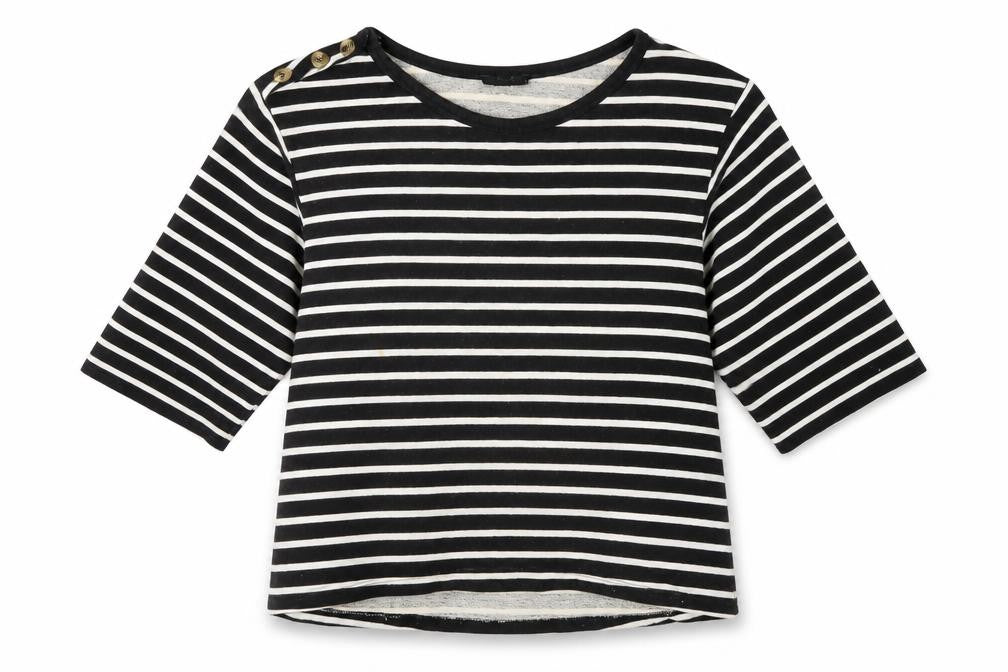 BDG Women's Black Striped Pullover Jumper M