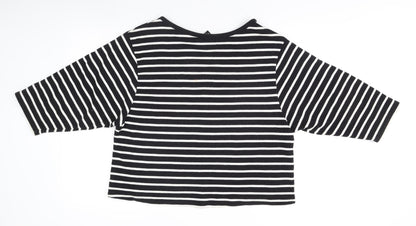 Back view of BDG Women's Black Striped jumper M